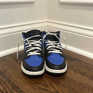 Blue and Black Nike Jordan 1